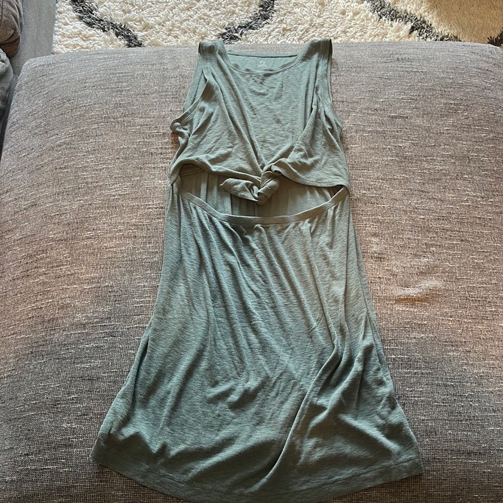 Aerie cut-out tie front dress